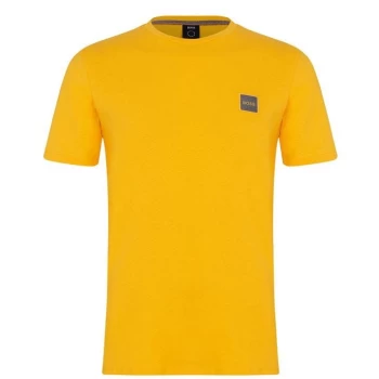 Image of Hugo Boss Tales 1 Chest Logo T-Shirt Medium Yellow Size S Men
