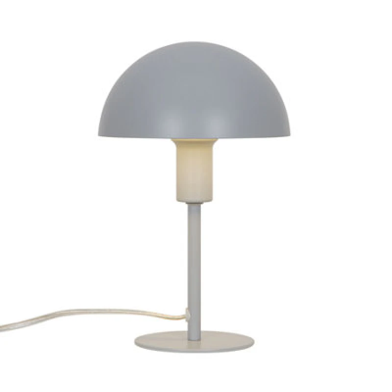 Image of Nordlux Ellen Metal Table Lamp Dome Shade Grey,mains