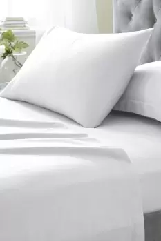 Image of 200 Thread Count Cotton Percale Flat Sheet