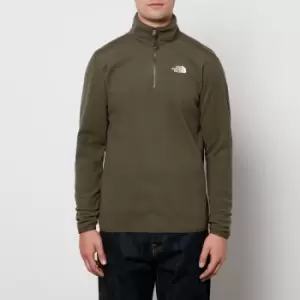 Image of The North Face Mens 100 Glacier 1/4 Zip Fleece - New Taupe Green - XL