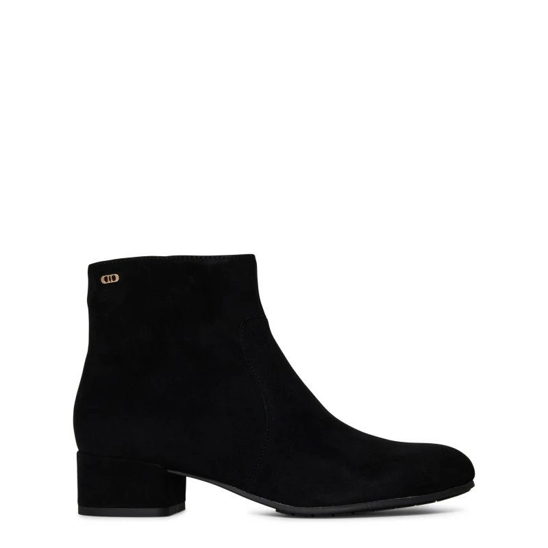 Image of Dune London 'Pardy' Suede Ankle Boots Black female