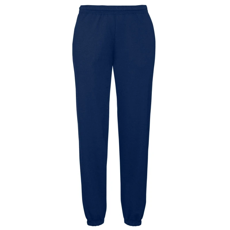 Image of Fruit Of The Loom Fruit of the Loom Men Classic Elasticated Jogging Bottoms in Navy Size: X-Small Navy XS Male 5063377068863