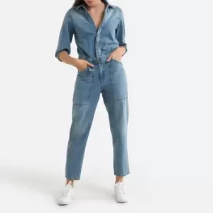 Image of Frid Denim Boilersuit with 3/4 Length Sleeves, Length 26.5"