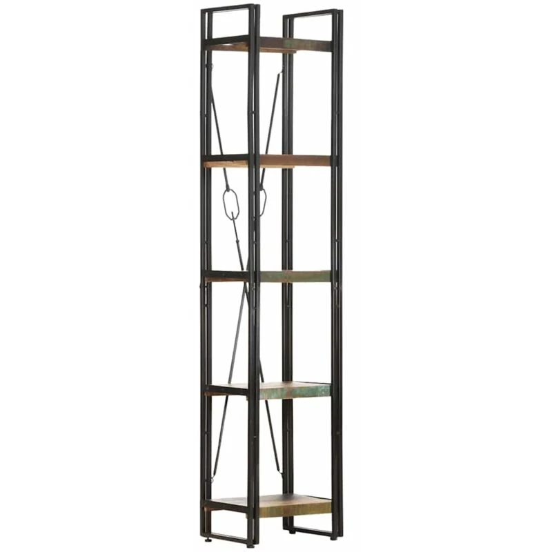 Image of VIDAXL 5-Tier Bookcase 40x30x180cm Solid Reclaimed Wood vidaXL 8720286200759