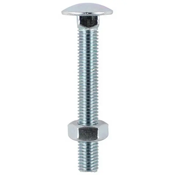 Image of Coach Bolts and Nut Zinc Plated 10130CB Size: M10