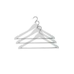 Image of Robert Dyas Wooden Suit Hangers - 3 Pack