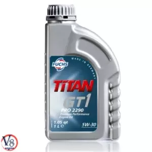 Image of FUCHS TITAN GT1 PRO C-2 5W-30 ENGINE OIL LUBRICANT 1 LITRE ACEA C2