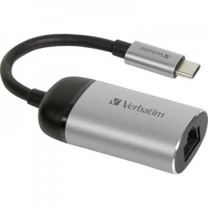 Image of Verbatim USB-C Adapter [1x USB-C plug - 1x RJ45 socket] 49146