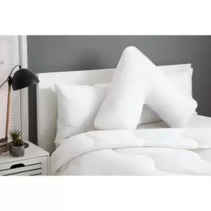Image of Hotel Premium Micron Cluster Filled V-shape Orthopaedic Pillow White