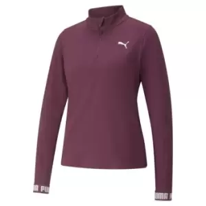 Image of Puma Strong quarter Zip Top Womens - Purple