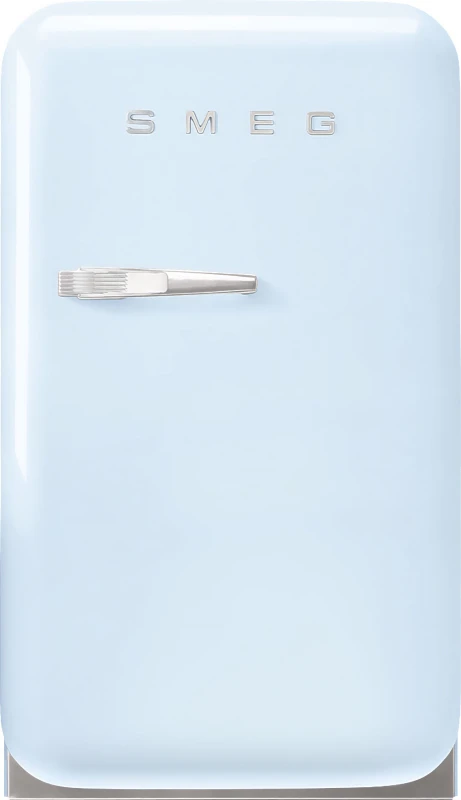 Image of Smeg 50s Style Right Hand Hinged Minibar FAB5RPB6 72cm Mini Fridge - Pastel Blue - C Rated