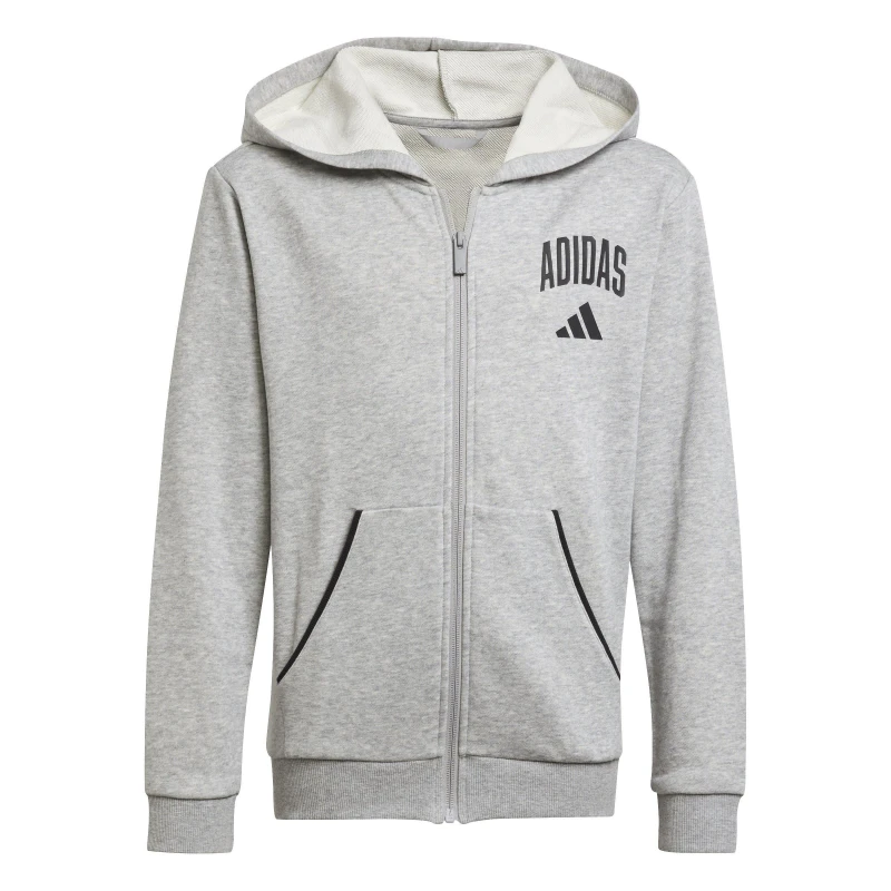 Image of adidas Unisex Kids Hoodie Grey/Black unisex 11-12 Years