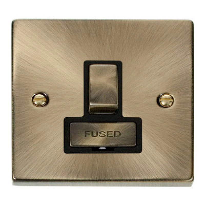 Image of SE Home Antique Brass 13A Fused Ingot Connection Unit Switched Gold unisex