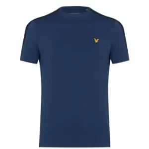Image of Lyle and Scott Sport Sport Tape T-Shirt - Blue