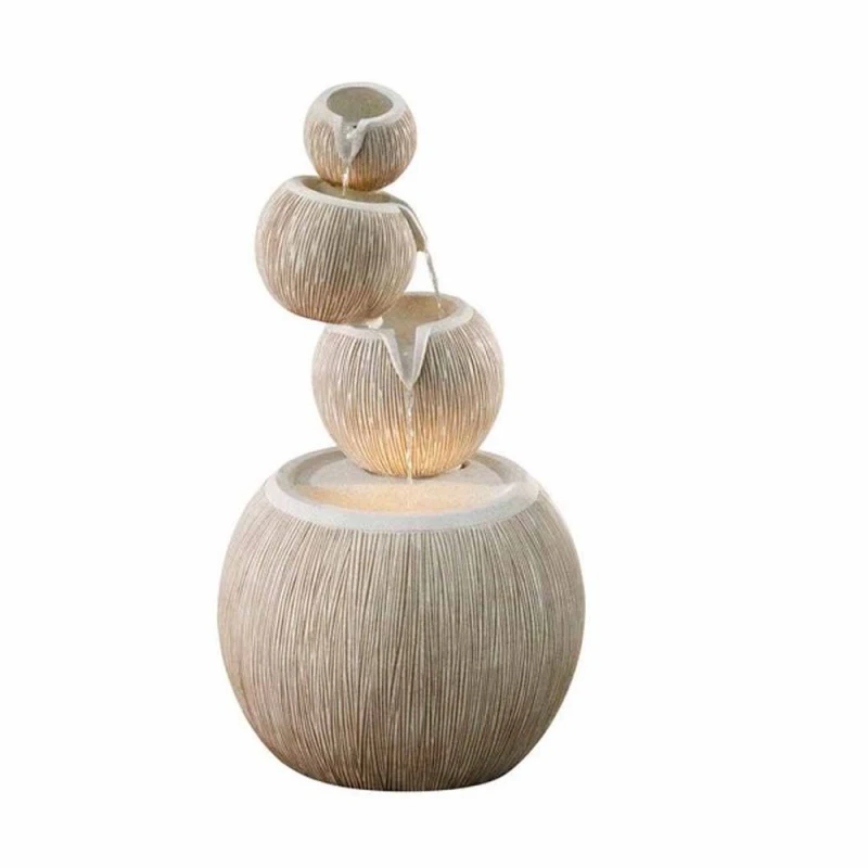 Image of Altico Garden Products Ltd Poseidon Water Feature - L53 x W53 x H100cm in Natural Natural Unisex