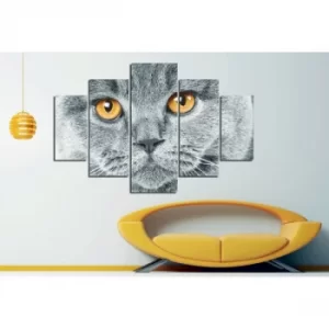 Image of ST081 Multicolor Decorative MDF Painting (5 Pieces)