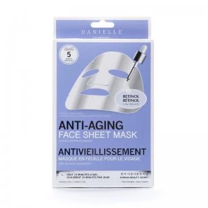 Image of Danielle Creations Pack of 5 Retinol Anti aging Face Masks