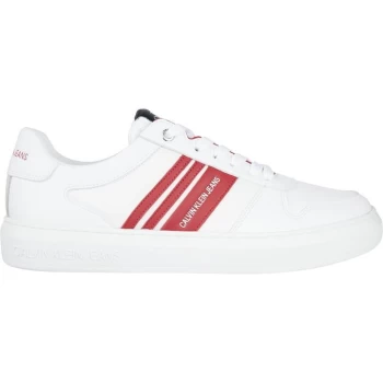 Image of Calvin Klein Jeans Cup Oxford Sneaker - White/Race Red