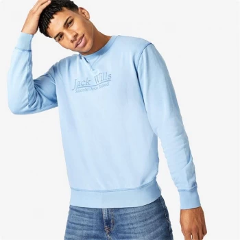 Image of Jack Wills Gotherington Crew Neck Sweatshirt - Blue GD