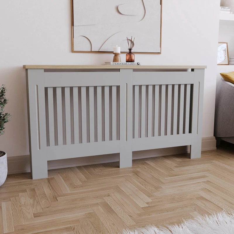 Image of Lassic Vida Designs Arlington Radiator Cover, Large Grey unisex Large