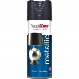 Image of Plastikote Metallic Aerosol Spray Paint Graphite 400ml