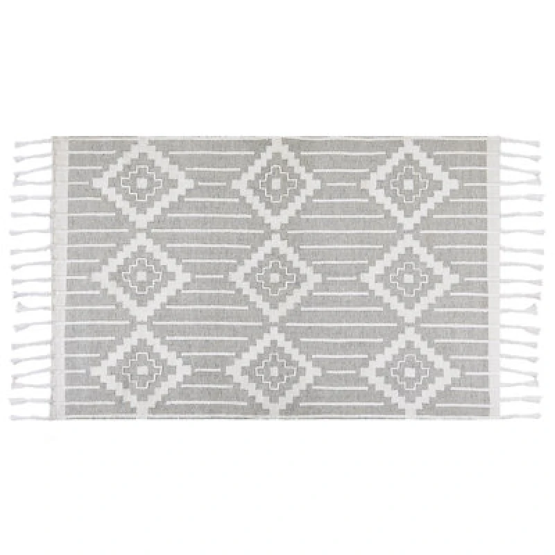 Image of Beliani Outdoor Rug Tabiat Grey 140 X 200 Cm