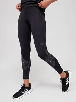 Image of adidas Own The Run Reflective Leggings - Black Size M Women