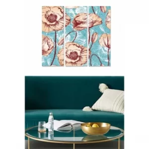 Image of MDF8043463 Multicolor Decorative MDF Painting (3 Pieces)