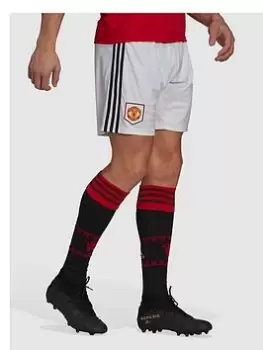 Image of adidas Mens Manchester United Home 22/23 Shorts - White Size M Men