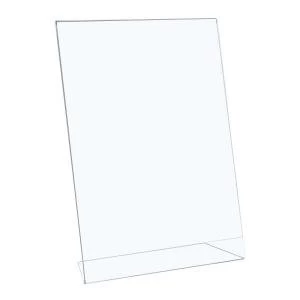 Image of Office Sign Holder Portrait Slanted A4 Clear 938546