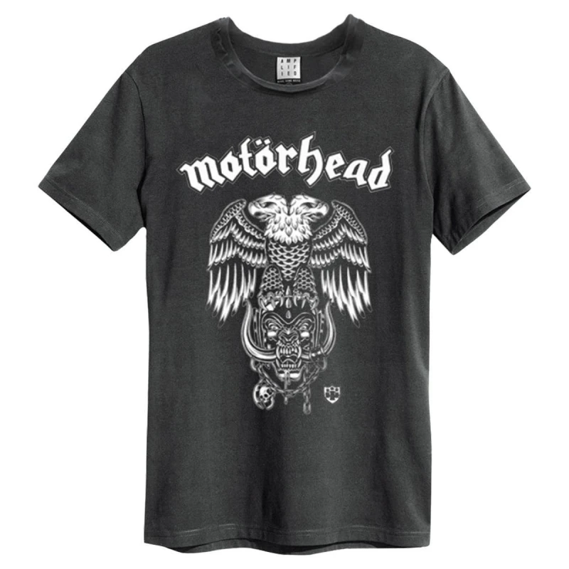 Image of Amplified Amplified Men Hiro Motorhead T-Shirt in Charcoal Size: Small Charcoal S Male 5063470046492