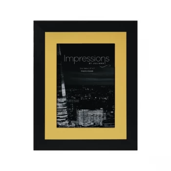 Image of 5" x 7" - Impressions Aluminium Photo Frame - Black & Gold