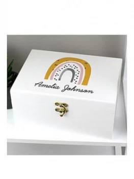 Image of Personalised Rainbow Baby Keepsake Box