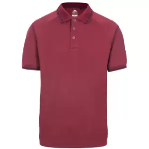 Image of Trespass Mens Bonnington Polo Top (XS) (Merlot)