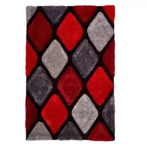 Image of Think Rugs Noble House Rug 9247 Grey Red 150X230cm