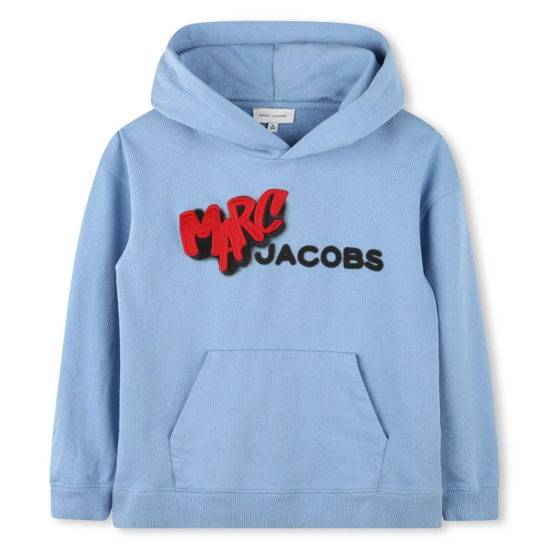 Image of Marc Jacobs Kids Pull Over Hoodie Blue male 8Y