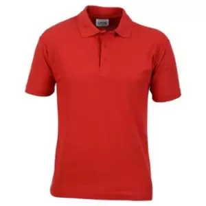 Image of Casual Classic Mens Pique Polo (S) (Red)