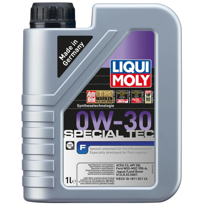 Image of Liqui Moly Special Tec F 0W30 Fully Synthetic Engine Oil Acea C2 Api Sn 1L