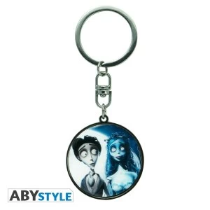Image of Corpse Bride - Victor & Emily Metal Keychain