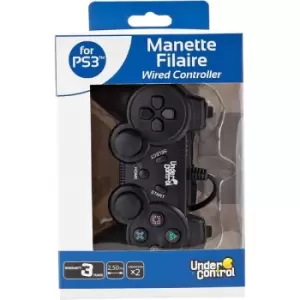 Image of Retro PS3 Black Wired Controller