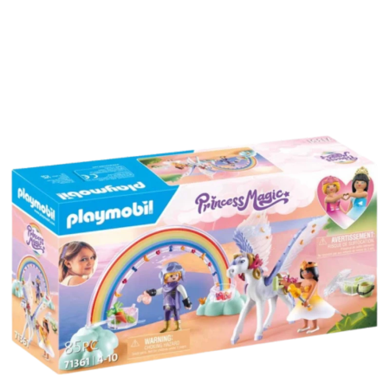 Image of PLAYMOBIL Playmobil Princess Magic Heavenly Pegasus with rainbow 71361 71361