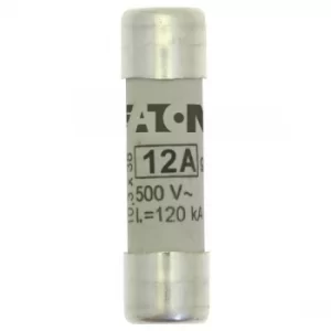 Image of Bussmann C10G12 12A GG 500Vac 10x38mm Cylindrical Fuse