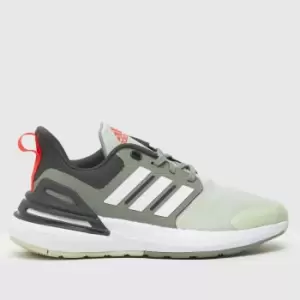 Image of Adidas Light Green Rapidasport Boys Junior Trainers