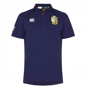 Image of Canterbury British and Irish Lions Pique Polo Shirt Mens - PEACOAT