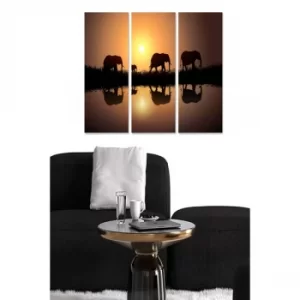 Image of MDF3863475 Multicolor Decorative MDF Painting (3 Pieces)