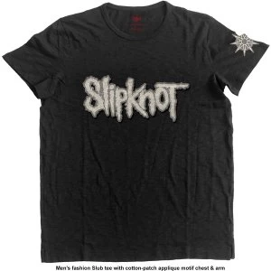 Image of Slipknot - Logo & Star Unisex X-Large T-Shirt - Black