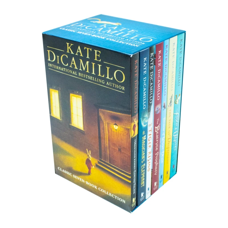 Image of Kate Dicamillo 7 Book Box Set Including The Miraculous Journey of Edward Tulane, The Magician's Elephant Kate Dicamillo Books