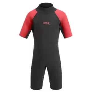 Image of UB Kids Sharptooth Shorty Wetsuit Black/Red 5-6 Years