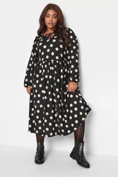 Image of Printed Textured Midaxi Dress