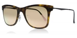 Image of Ray-Ban RB4210 Sunglasses Matte Havana / Gunmetal 62442Y 50mm